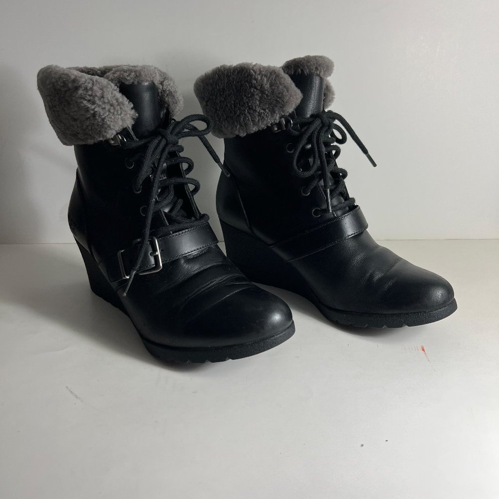 UGG Winter Leather Genuine Fur boots.